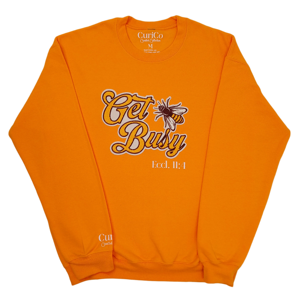 Get Busy- Applique Sweatshirt & Hoodie