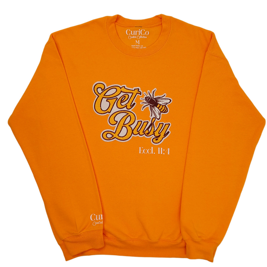 Get Busy- Applique Sweatshirt & Hoodie