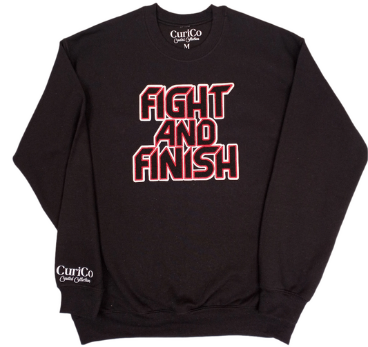 Fight and Finish- Applique Sweatshirt & Hoodie